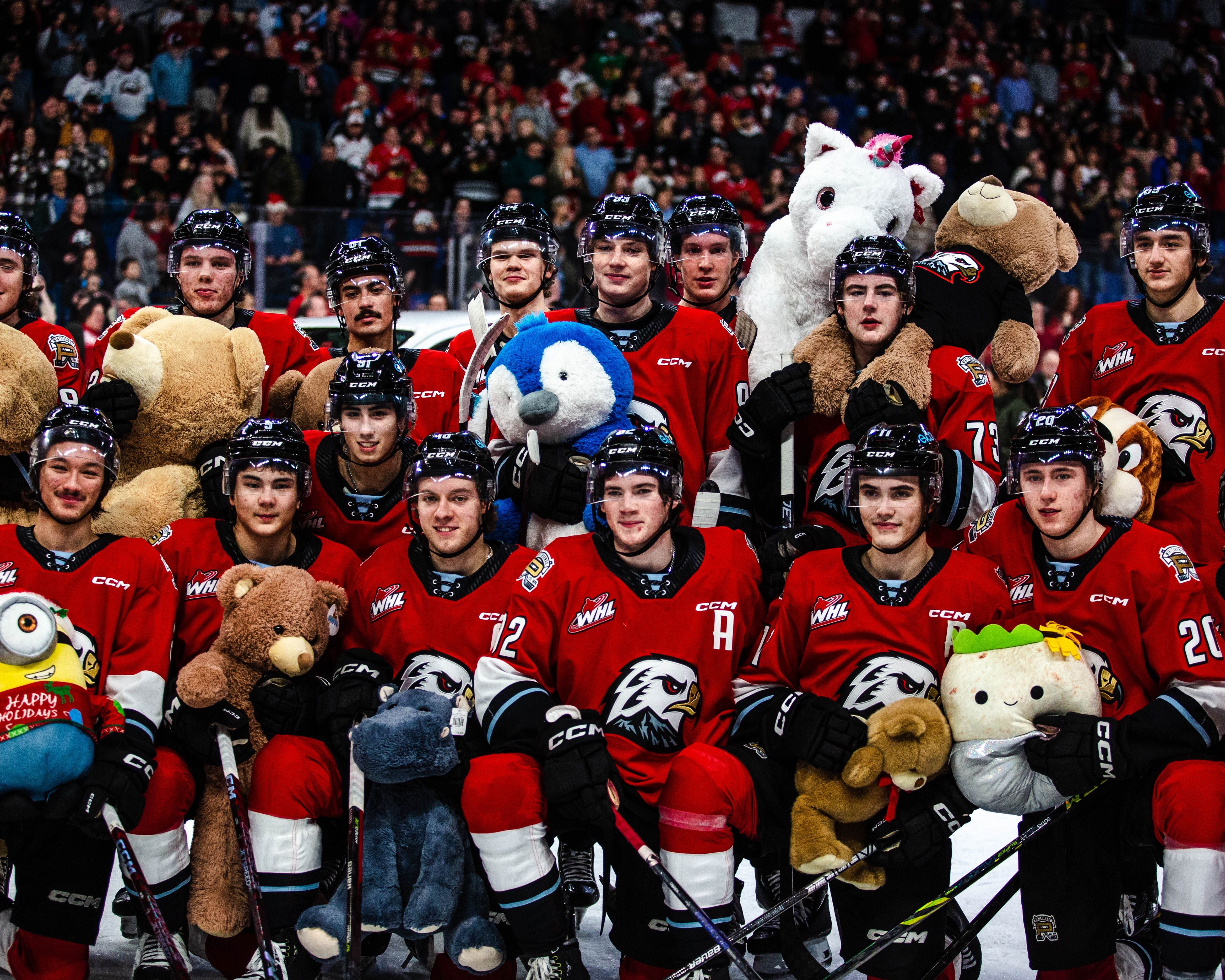 winterhawks teddy bear toss 2018